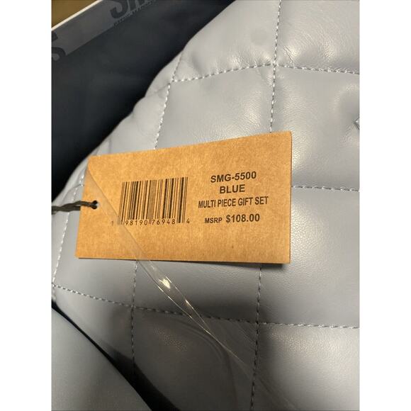 STEVE MADDEN Light Blue 2 Piece Gift Set Quilted Nylon Hobo Bag & Baseball Cap - Picture 4 of 16